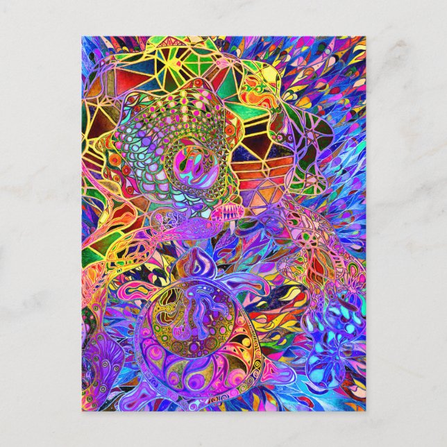 Lagra Dreamtime Turtle Vykort (Framsida)