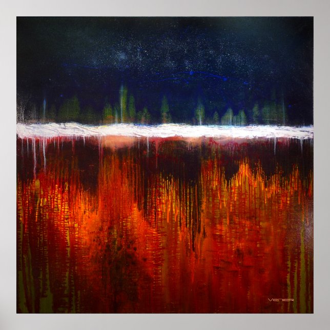 Lagra Färg konsthämtning - bra konst för muren Poster (Framsidan)