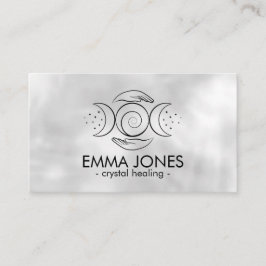 Lagra Händer - tre Måne - svart Visitkort