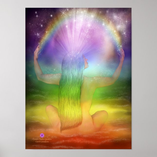 Lagra Krona Chakra Goddess Art Poster/skriver ut Poster (Framsidan)