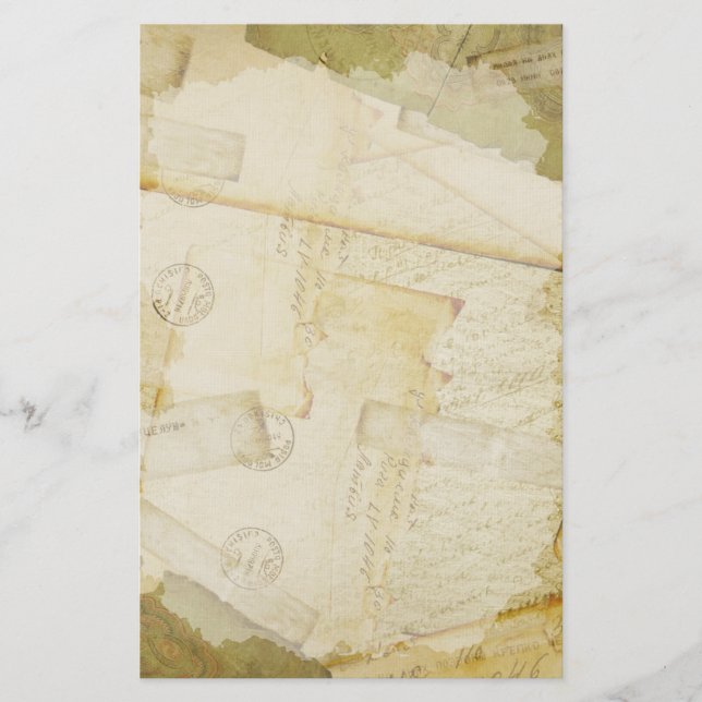 Lagrad gammal Brev-mall Brevpapper (Framsida)