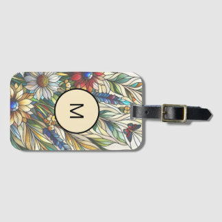 Lagrad glasdesign Wildblommor Fält Monogram Bagagebricka