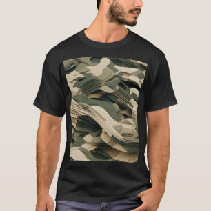Lagrade formulär i färg i kamouflage t shirt