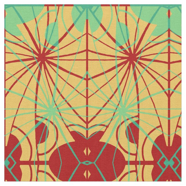 Lagrade geometri tyg (Närbild)