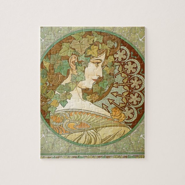 Lagrar av Alphonse Mucha Pussel (Vertikal)