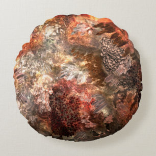 Lagrar av Crystals med Rustic Tint Rund Kudde