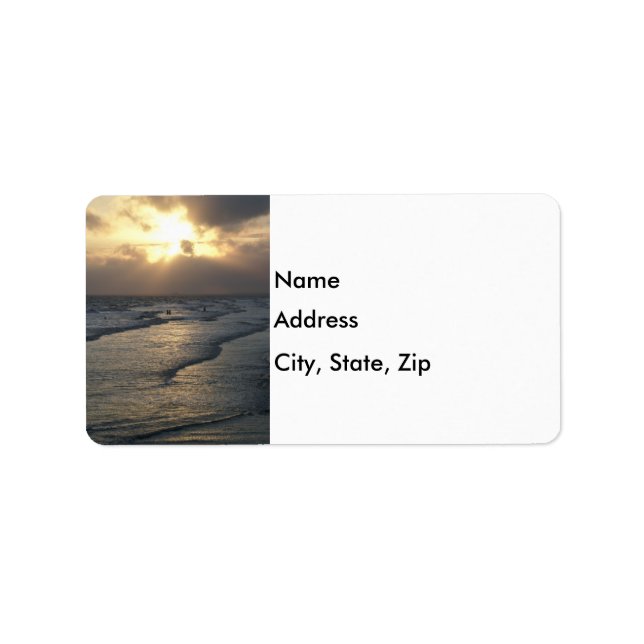 Lagrar av lugn adressetikett (Framsidan)