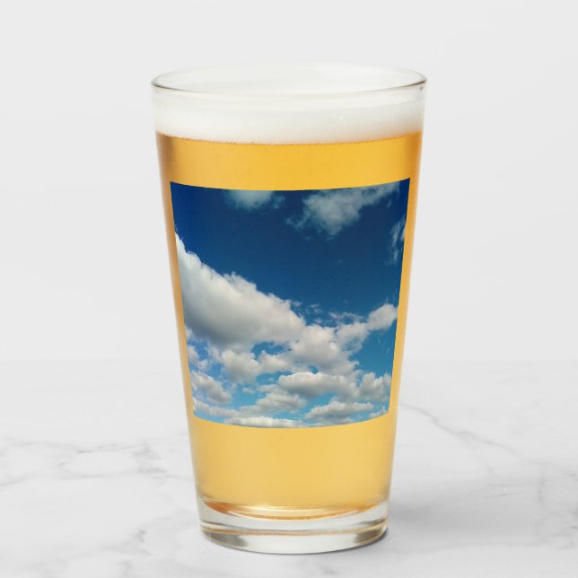 Lagrar av moln glaskopp (Framsida fylld)