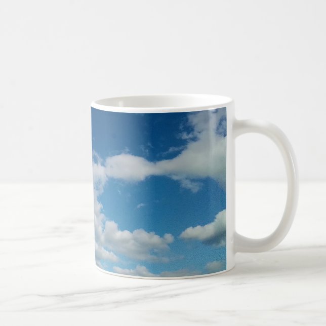 Lagrar av moln kaffemugg (Höger)