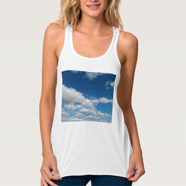 Lagrar av moln linne med racerback  (Framsida)