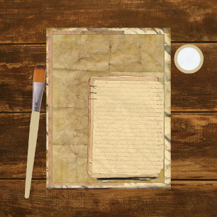 Lagrar av Vintage Scrapbook Papper 9