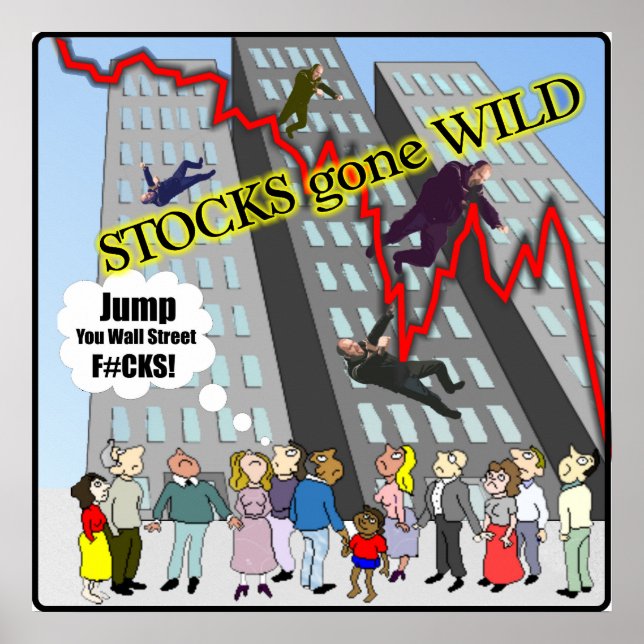 Lagrar borta Vild Wall street Poster (Framsidan)