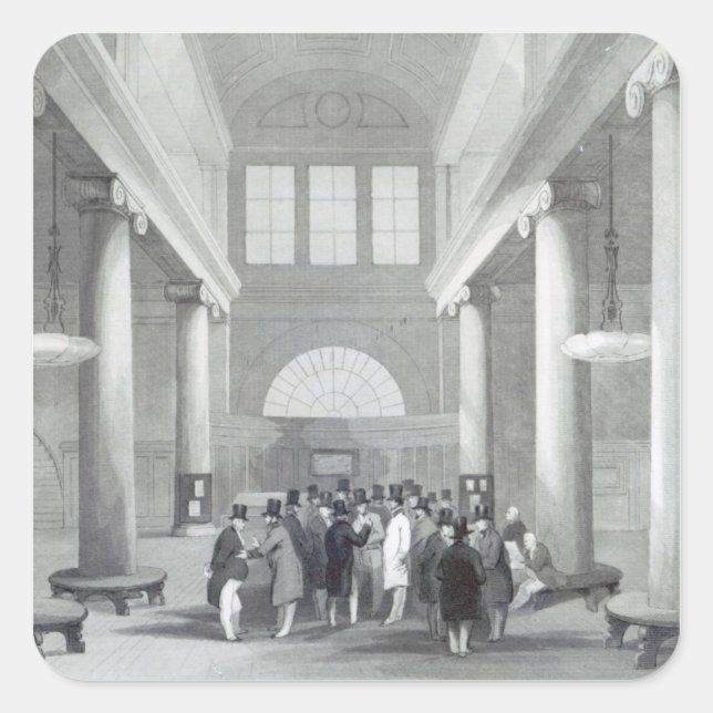 Lagrar Exchange Fyrkantigt Klistermärke (Framsida)