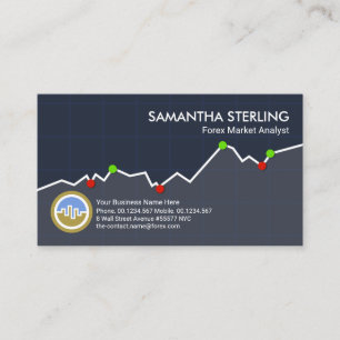 Lagrar Exchange Uptrend Graph Financial Consultant Visitkort