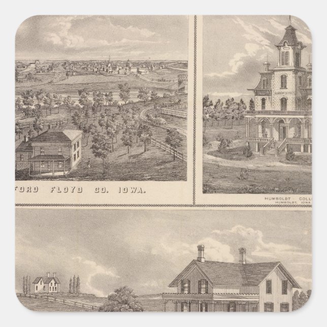 Lagrar Fyrkantigt Klistermärke (Framsida)