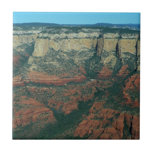 Lagrar i Red Sten i Sedona Arizona Kakelplatta (Framsidan)