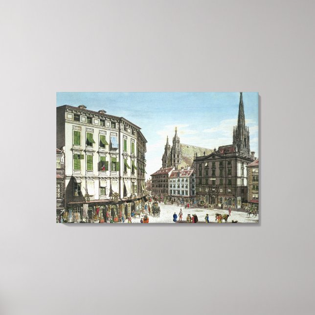 Lagrar-im-Eisen-Platz, med St. Stephan's Canvastryck (Framsida)