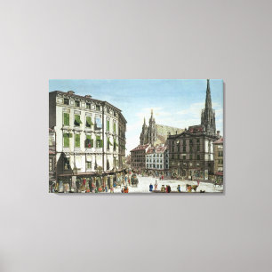 Lagrar-im-Eisen-Platz med St. Stephans Canvastryck