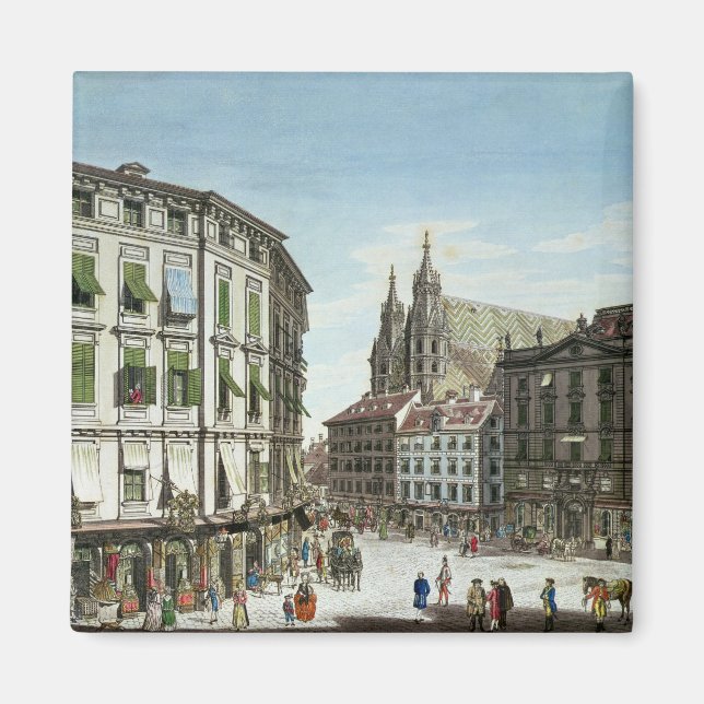 Lagrar-im-Eisen-Platz, med St. Stephan's Magnet (Framsidan)