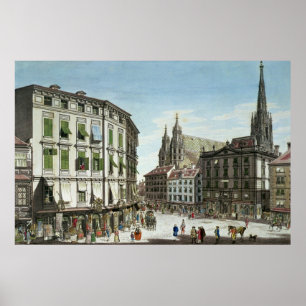 Lagrar-im-Eisen-Platz med St. Stephans Poster