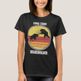 Lagrar Investerar Bull mot en kortfristig aktieäga T Shirt