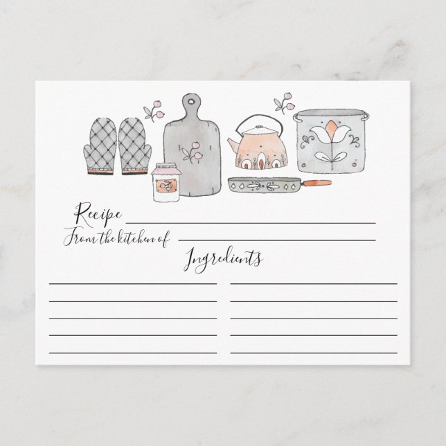 Lagrar Köksreceptet Vykort (Framsida)