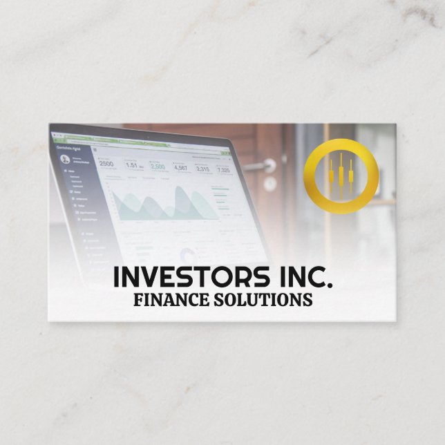 Lagrar Logotyp | Bärbar dator | Ekonomi Visitkort (Framsida)