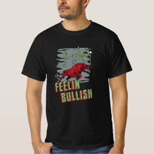 Lagrar Market Feelin Bullish Trading Bull Trader T Shirt