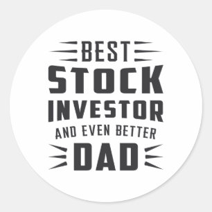 Lagrar Market Lagrar Investor Bull Trader Trader T Runt Klistermärke
