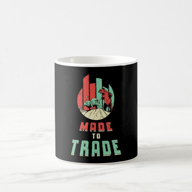 Lagrar Marknadsföringsinvesterare Bear Bull Trader Kaffemugg (Center)