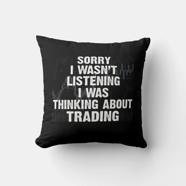 Lagrar Marknadshandelshobby Investor Day Trader Kudde (Framsida)