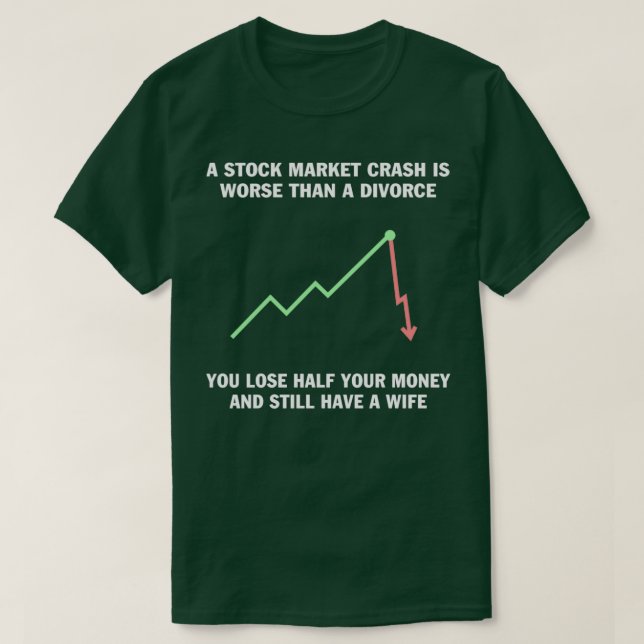 Lagrar-marknadskrasch kontra separata svarta bakgr t shirt (Design framsida)
