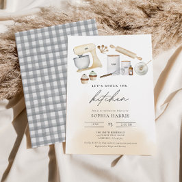 Lagrar Möhippan för vattenfärgen Kitchen Boho Wate Inbjudningar