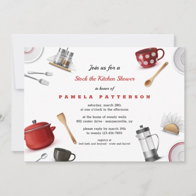 Lagrar Möhippan Kitchen Inbjudningar (Framsida)