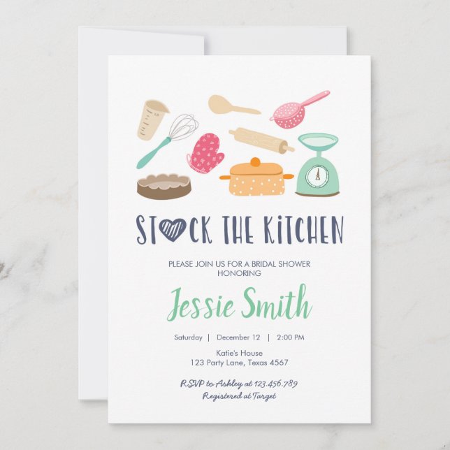 Lagrar Möhippan Kökskokning Inbjudningar (Framsida)