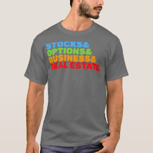 Lagrar och alternativ samt affärsverksamhet och re t shirt