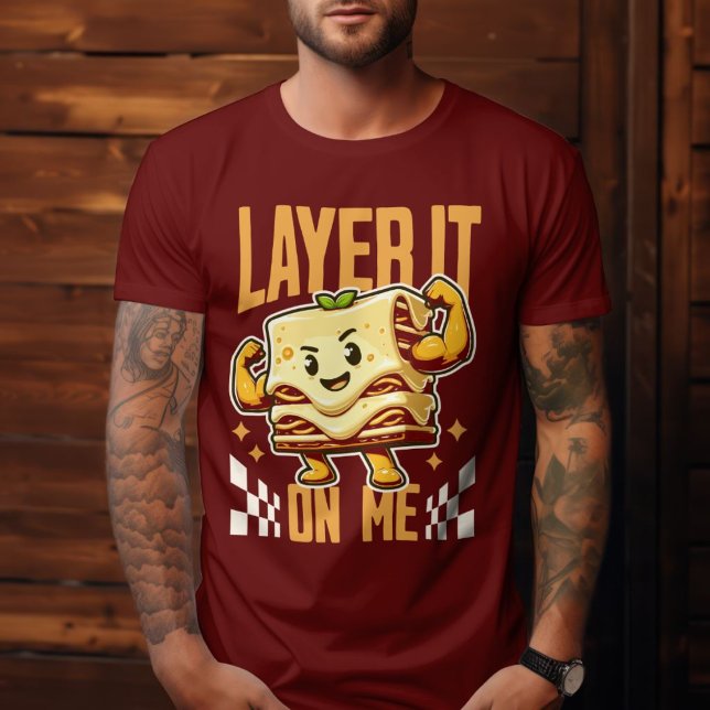 Lagrar på mig - Lasagna Pun Food Hu T Shirt (Skapare uppladdad)
