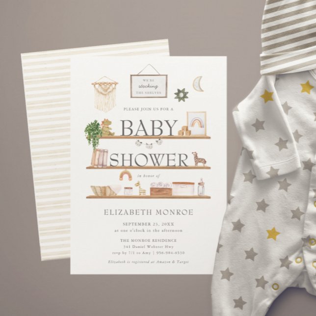 Lagrar Shelves | Boho Nursery Baby Shower (Skapare uppladdad)