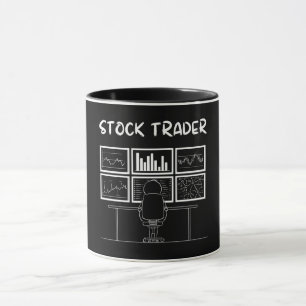Lagrar Trader Funny Logotyp Mugg