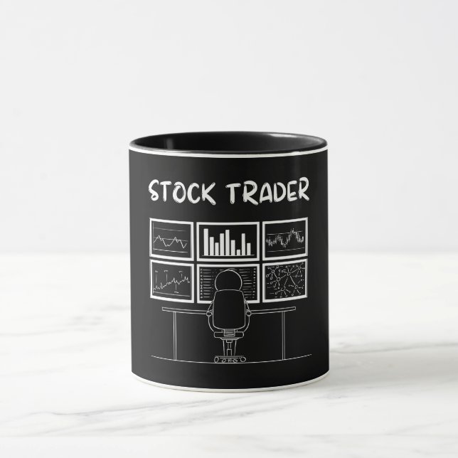 Lagrar Trader Funny Logotyp Mugg (Center)
