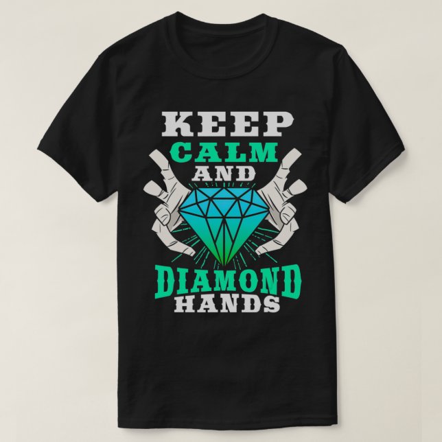 Lagrar Trader-skjortans Behålla Lugn och Diamond H T Shirt (Design framsida)