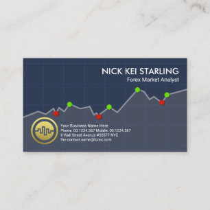 Lagrar Uptrend Graph Forex Market Consultant Visitkort