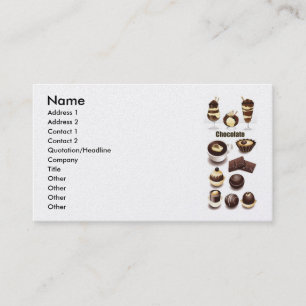 Lagrar Vectors - Chocolate, Namn, Adress 1, Add... Visitkort