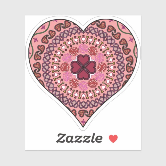 Lagrarna på hjärtkonturfästet klistermärken (Ark)