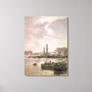 Lagrarutbyte i St Petersburg, 1891 Canvastryck