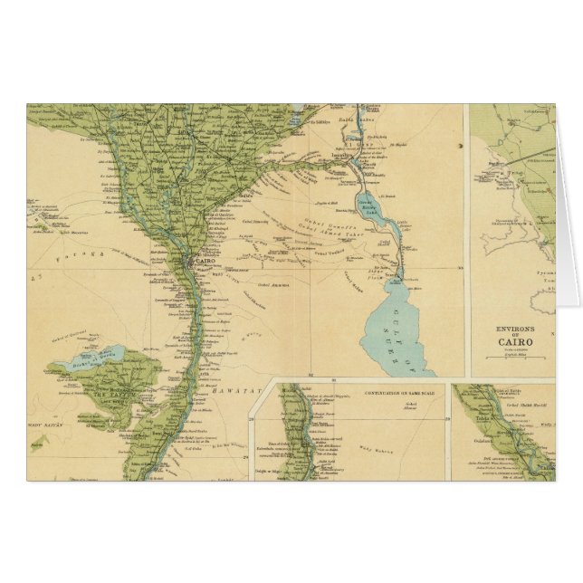 Lägre Egypten Hälsningskort (Framsidan Horizontal)