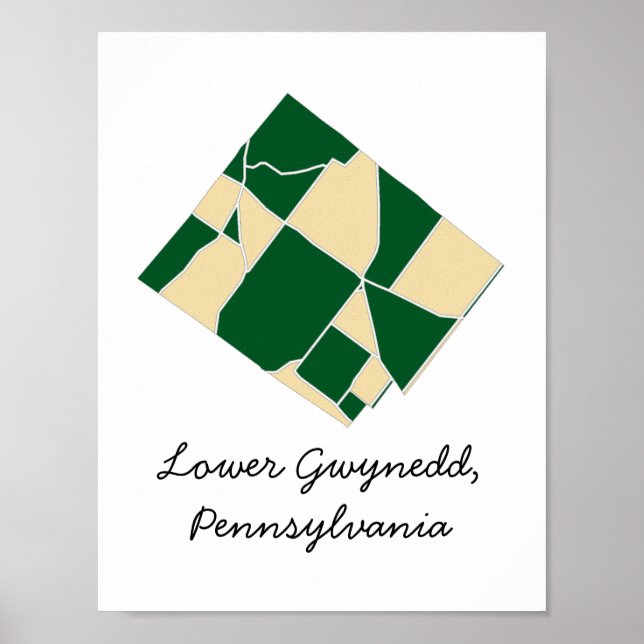 Lägre Gwynedd, PA-arkivprojektionsyta Poster (Framsidan)