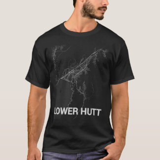 Lägre Hutt stadskarta (det STORA TRYCKET) T Shirt