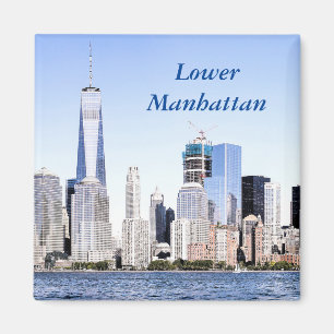 Lägre Manhattan färg skissar magneten Magnet