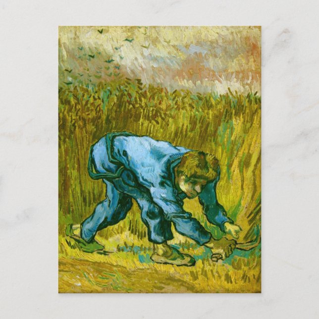 Lägre med sickle (efter Millet),Van Gogh Fine Art Vykort (Framsida)
